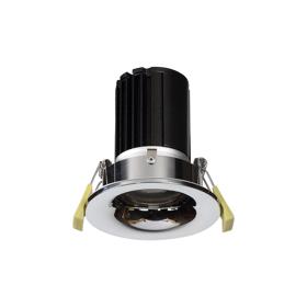 DM200773  Bruve 10 Tridonic Powered 10W 2700K 750lm 12° CRI>90 LED Engine Polished Chrome Fixed Round Recessed Downlight, Inner Glass cover, IP65
